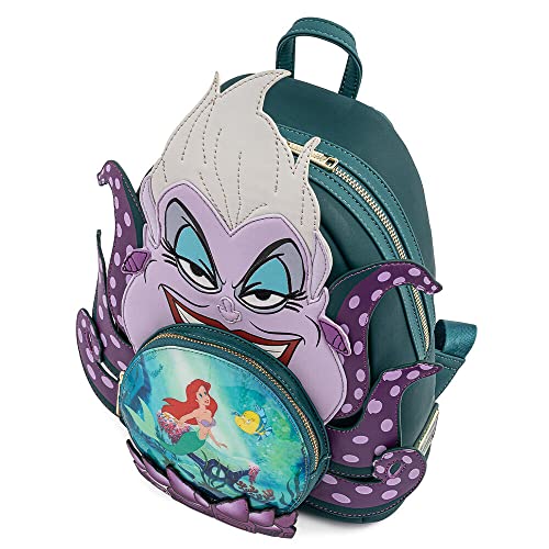 Loungefly Disney Villains Scene Ursula Crystal Ball Womens Double Strap Shoulder Bag Purse