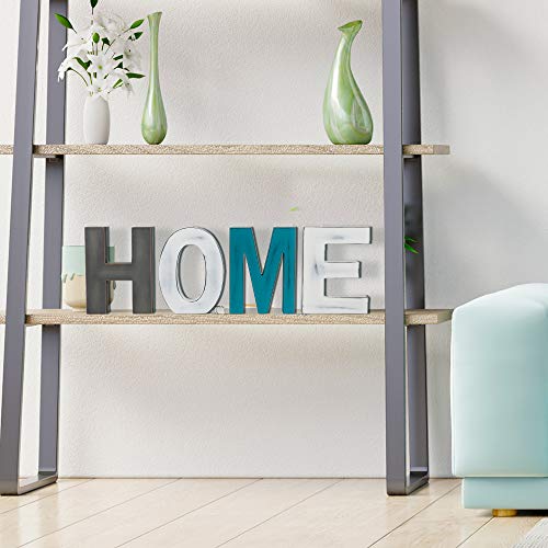 Solution4Patio Wooden Home Signs with Back Hanging Holes, Freestanding Cutout Words Table Centerpiece, Rustic HOME Letters for Living Room, Home Decor #D305A00