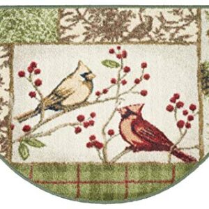 Brumlow MILLS Nature's Melodies Birds Floral Area Rug for Kitchen, Living, Dining Room or Autumn Door and Entryway Mat, 19" x 31", Fall