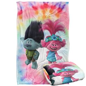 trolls blanket, 36″x58″, holding hands silky touch super soft throw