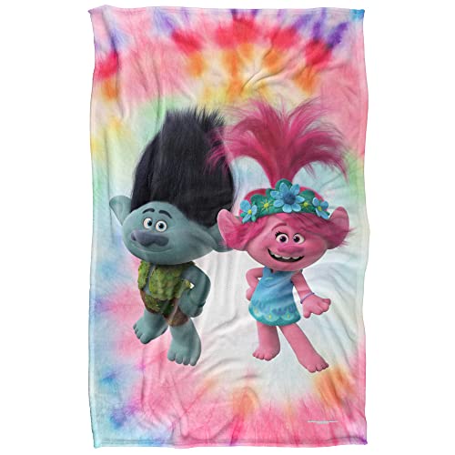 Trolls Blanket, 36"x58", Holding Hands Silky Touch Super Soft Throw