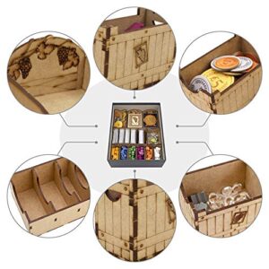 TowerRex Storage Organizer for Viticulture Storage for Viticulture Organizer Kit Token Box Card Insert