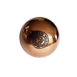 premium pure solid copper ball approx 3, 2, 1.5 or 1.1 inch dia healing energy orb sphere mineral crystal mental agility grounding movement therapy american ayurveda (1.1 inch)