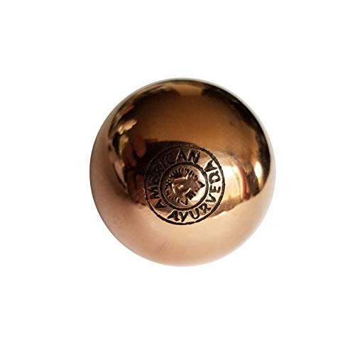 Premium Pure Solid Copper Ball Approx 3, 2, 1.5 or 1.1 Inch Dia Healing Energy Orb Sphere Mineral Crystal Mental Agility Grounding Movement Therapy American Ayurveda (1.1 Inch)