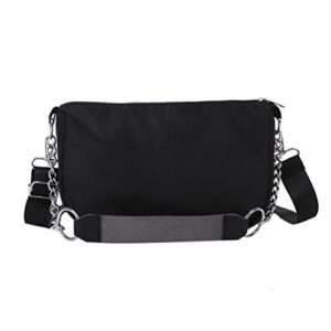 women chain clutch shoulder bag chain crossbody shoulder purse hipster tote handbags silver chain clutch purses black for girl women xmas winter holiday christmas decoration gift