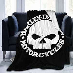 Motorcycle Lovers Gifts Throws Blanket Super Soft and Stylish Flannel All-Season Living Room, Bedroom Warm Blanket, Used for Bed, Sofa, Travel, Camping（60x50inch）