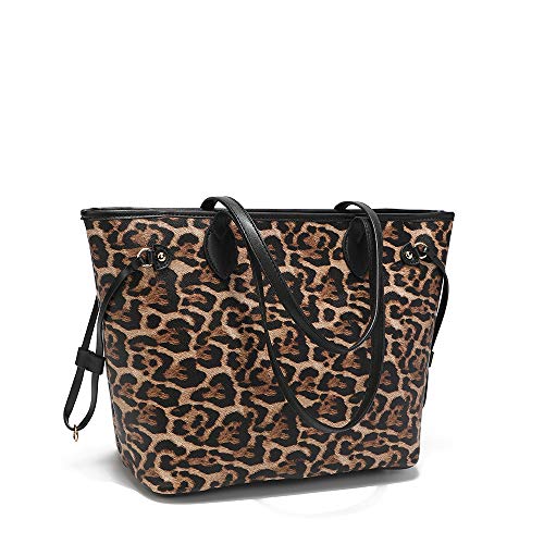Tiwougel Women Handbags and Purses Ladies Shoulder Bag Top Handle Satchel Tote -Leopard