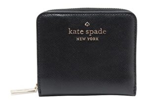 kate spade new york small zip around leather wallet black