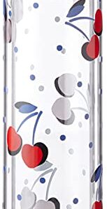 Kate Spade Vintage Cherry Dot Water Bottle, 1.15 LB, Clear