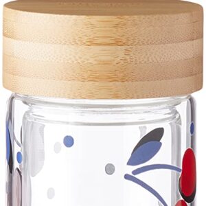 Kate Spade Vintage Cherry Dot Water Bottle, 1.15 LB, Clear