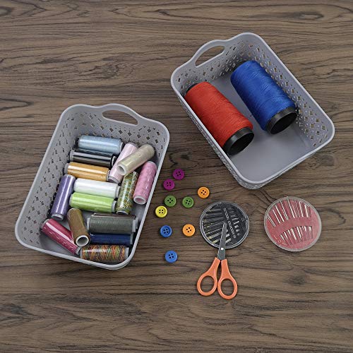 Ortodayes Plastic Storage Basket Tray, Mini Storage Trays Set of 12