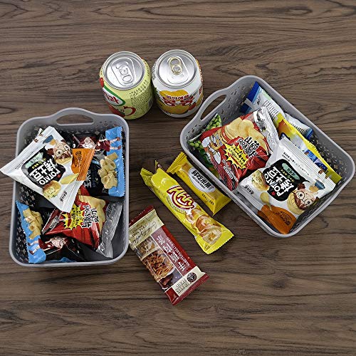 Ortodayes Plastic Storage Basket Tray, Mini Storage Trays Set of 12