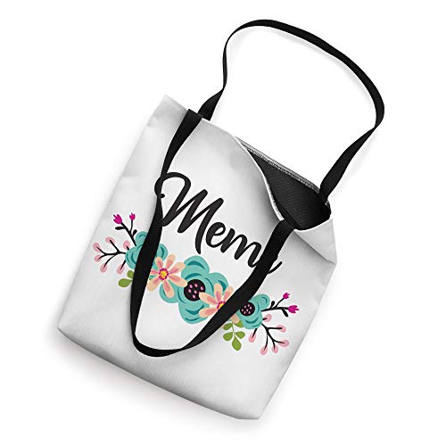 Meme Gifts From Grandkids Floral Personalized Name Gift Tote Bag