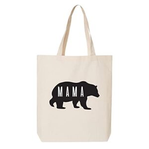 mama bear mothers day tote bag reuseable printed canvas gift bag for mom