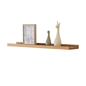 long floating shelf 36 inches natural wood shelves for wall mounted bedroom dorm room, rustic display books picture ledge shelf, easy to install, 1pcs, original color, inch *4 *1.5
