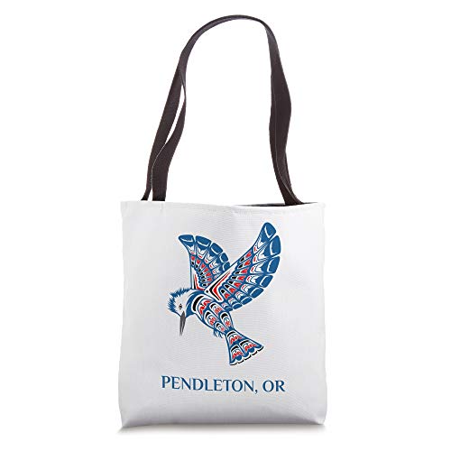 Pendleton Oregon Native American Kingfisher Bird Tote Bag