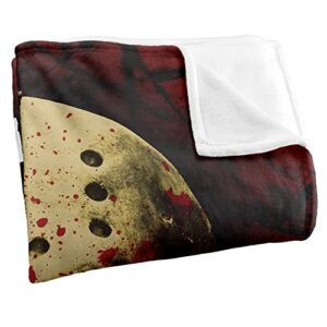 Friday The 13th Blanket, 50"x60", Bloody Mask, Silky Touch Super Soft Throw Blanket