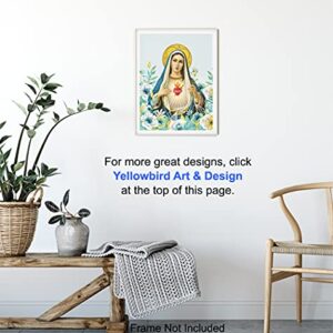 Virgin Mary Picture - Catholic Wall Decor - Mary Mother of God - Holy Mother - Christian Gifts - Religious Wall Art - Mary Mother of Jesus - Our Lady of Guadalupe - Blessed Mother - God Wall Decor