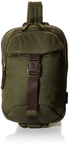 Vera Bradley Women's Cotton Utility Sling Backpack, Climbing Ivy Green - Recycled Cotton, One Size