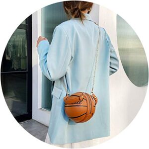 SUKUTU Basketball Shaped Crossbody Bag Purse Women Messenger Tote Handbag Mini PU Round Shoulder Bag for Girls