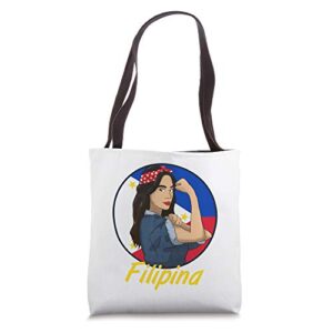 philippines pinay filipina pride strong proud woman girl tote bag
