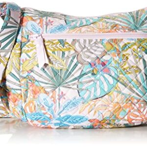 Vera Bradley Women's Cotton on the Go Crossbody Purse, Rain Forest Canopy - Recycled Cotton, One Size