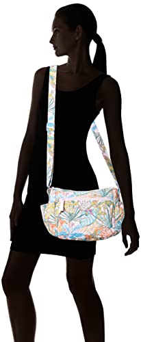 Vera Bradley Women's Cotton on the Go Crossbody Purse, Rain Forest Canopy - Recycled Cotton, One Size