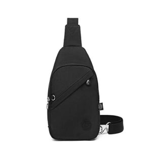 crossbody bags for women, crossbody purse bag, sling bag, lightweight and compact (black)