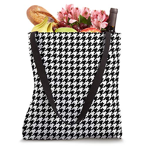 Duotone Houndstooth Pattern Gift Tote Bag