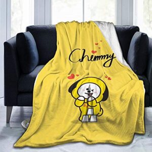 woidxzxza chimmy ultra-soft micro fleece blanket flannel washable lightweight warm plush throw blankets 60×50 in