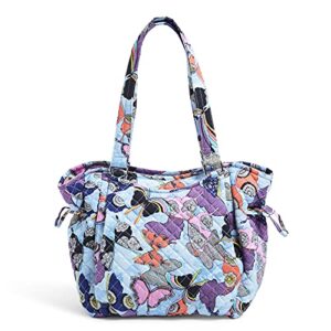 vera bradley women’s cotton glenna satchel purse, butterfly by – recycled cotton, one size