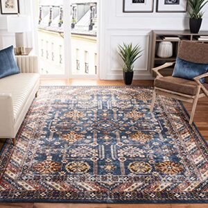 Safavieh Bijar Collection 4' x 6' Rust/Ivory BIJ653Q Traditional Oriental Distressed Non-Shedding Living Room Bedroom Area Rug