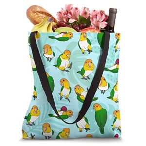 Cute Caique pattern Parrot Doodle White bellied Caique Tote Bag