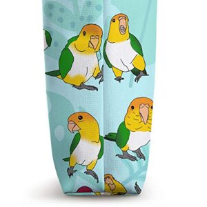 Cute Caique pattern Parrot Doodle White bellied Caique Tote Bag