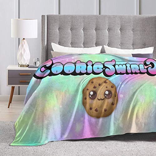 PatriciaHMarin Cookie Swirl C Blanket Soft Throw Blanket Flannel Lightweight Summer Fuzzy Thin Blanket for Couch Sofa Bed 50"x40"