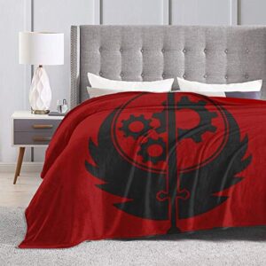 cupaate brotherhood of steel emblem ultra-soft micro fleece blanket couch 80″” x60