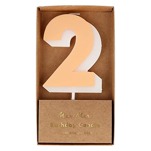 Meri Meri Number Candle 2 (Pack of 1)