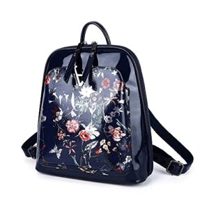 HuxFam Mini Backpack for Women Angelkiss Ladies Fashion PU Leather Backpack Purses Anti Theft Cute Bookbag Womans Small Back Packs