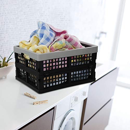 Neadas 16 L Folding Storage Crates, Collapsible Storage Basket, 2 Packs