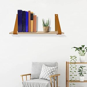 floating shelves set of 2, wall-mounted shelves for living room, bathroom, kitchen, or bedroom