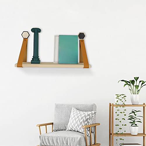 Floating Shelves Set of 2, Wall-Mounted Shelves for Living Room, Bathroom, Kitchen, or Bedroom