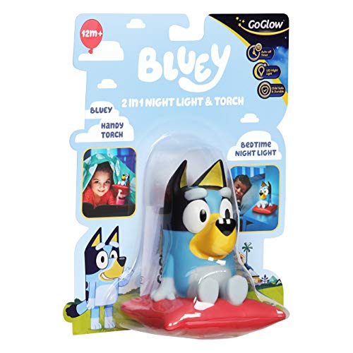 Bluey 2 in 1 Bedtime Handy Flashlight - LED Night Light with Auto-Off Timer