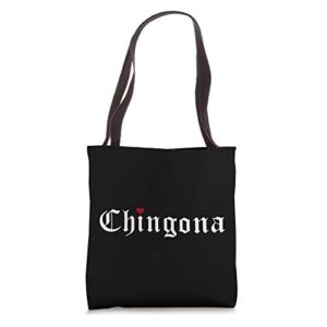 chingona afro latina cabrona hispanic heritage latinx tote bag