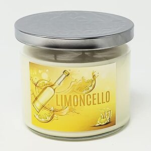 Limoncello Candle ~ 3 Wick Candle ~ All Natural Premium Soy and Coconut Wax ~ Highly Scented (14.5oz 3 Wick)