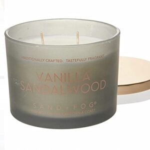 Sand and Fog Vanilla Sandalwood Candle(Clear Jar)