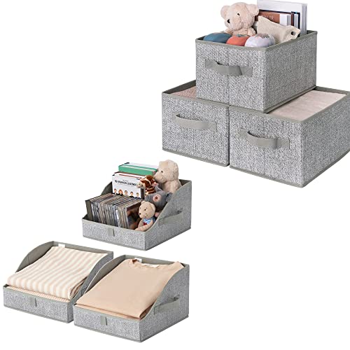 GRANNY SAYS Bundle of 3-Pack Trapezoid Storage Bins & 3-Pack Rectangle Storage Bins