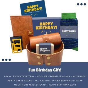 Birthday Gifts for Men - Happy Birthday Box, Mens Gift Basket Set, Unique Ideas, Gifts for Him - Presents for Boyfriend, Dad, Husband, Man, Brother, Son, Male, Friend, Guy Coworker