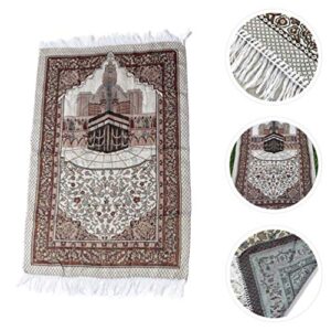 ABOOFAN Eid Muslim Prayer Mat Lesser Bairam Comfortable Prayer Rug Portable Prayer Rug Ramadan Gifts
