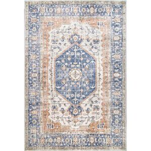 nuLOOM Vintage Jacquie Floral Area Rug, 8' x 11', Blue