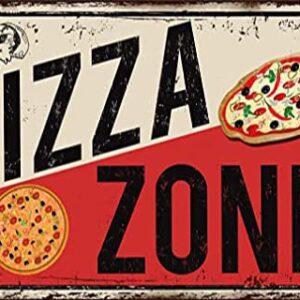 Pizza Restaurant Sign Vintage Style Pizza Sign Pizza Restaurant Sign Pizza Diner Sign Kitchen Sign Kitchen Decor Restaurant Decor Sign 8x12inch